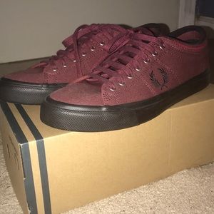 Maroon Fred Perry Canvas Shoes US Men’s 8